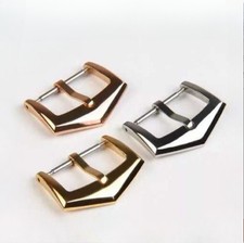 Fibbia per orologio in acciaio inox 316 chiusura a perno 16 18 mm adatta a Patek Philippe