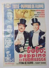 Poster Locandina Toto Peppino E I Fuorilegge 42x27cm Film Tv Cinema 