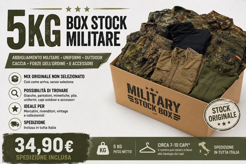 Box abbigliamento militare - box, 5kg