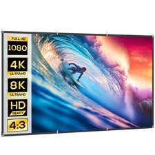 HOMCOM Telo Proiettore 120"