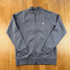 Felpa con zip grigia Apple Computers Employee Staff Deadstock taglia Large