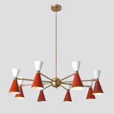 Lampadario Sputnik in ottone