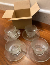 Set 4 tazze con piattino