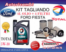 KIT TAGLIANDO FORD FIESTA 1.5 TDCI 70KW - 4 FILTRI + 4L OLIO TOTAL 5W30