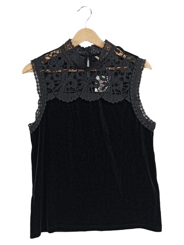 Cream top donna velluto nero - velluto,