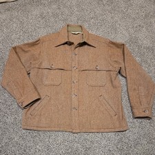 Giacca WOOLRICH (VTG) anni 60 70 Halibut cervo XL cappotto Mackinaw Chore usato in ottime condizioni