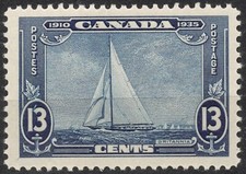 Sn:CA #C216i Sg:CA #340a 1935 13c CANADA Royal Yacht "Britannia", MNH