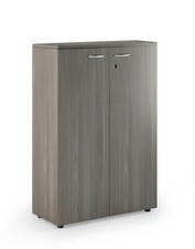 Armadio Libreria per ufficio 3 vani con 2 ante con chiave  colore bianco