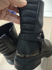 Stivali Wrangler Donna 41 Vera Pelle Come Nuovi Nero Moto Invernali 