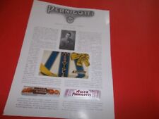 PUBBLICITA 1928 PERNIGOTTI CIOCCOLATO TORRONE TAPPETIFICIO  GIOVANNI PARACCHI