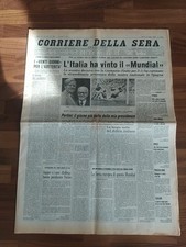 CALCIO MONDIALI 1982 ITALIA CAMPIONE DEL MONDO CORRIERE DELLA SERA 12 LUGLIO 