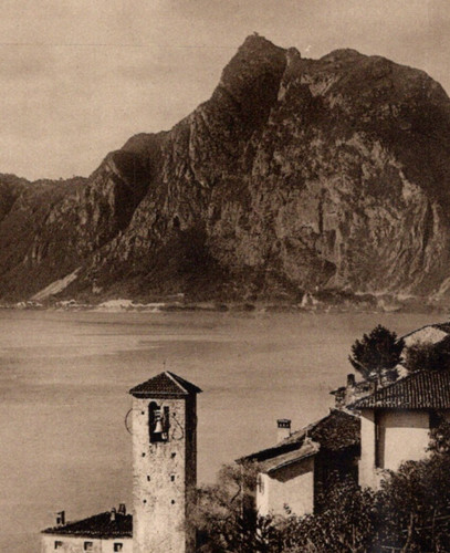 Cartolina antica rppc - antica, gandria