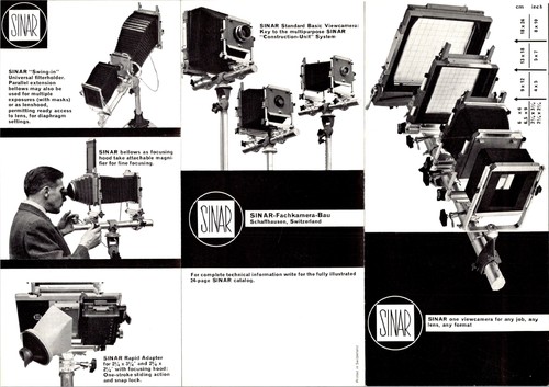 Telecamera vista sinar anni - sinar, 60