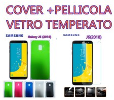 Cover Custodia morbida per  samsung Galaxy J6(2018) + pellicola Vetro  