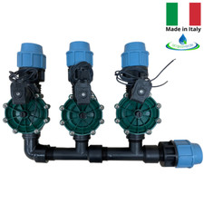 COLLETTORE 3 VIE ZONE CON ELETTROVALVOLE DA 32 MM (1") IRRIGAZIONE AUTOMATICA