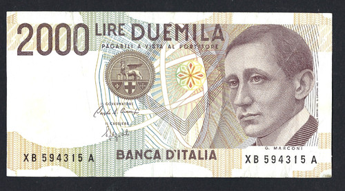 2000 lire guglilmo - lire,
