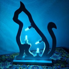 Gatto da Tavolo. Luminaria salentina d'arredo, fatta a mano. L30 x H43 cm