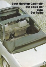 BMW Serie 3 CABRIO BAUR E21 Cabriolet depliant brochure 42