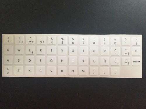 Pegatinas teclado español