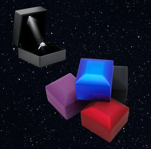 Scatola per anelli luce led - anelli,