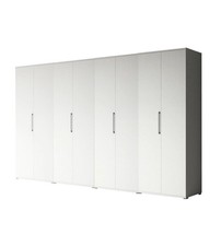 ARMADIO 8 ANTE BATTENTI BIANCO