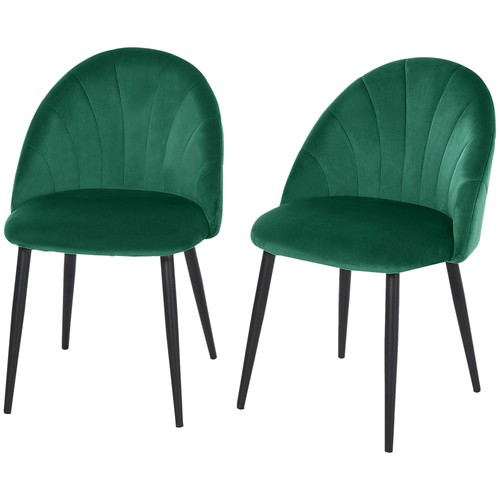 Homcom set sedie per sala - 2,