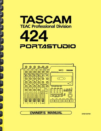 Tascam 424 portastudio manuale - tascam,