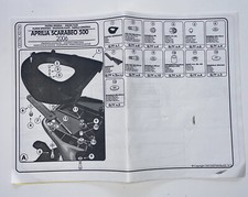 E317M Piastra Portabauletto Monolock Givi Aprilia Scarabeo 500 2006