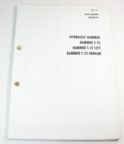 Martello idraulico rammer 22 - idraulico, s-22