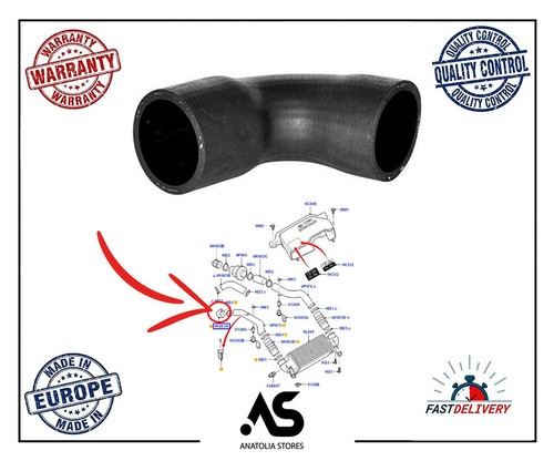 Tubo intercooler turbo - , destro