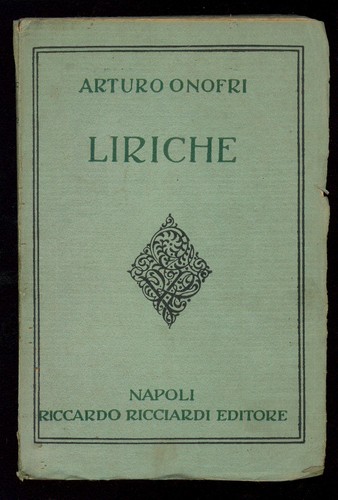 Onofri arturo liriche - onofri,
