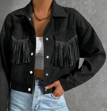 GIACCA  LEGGERA TAGLIA L NUOVA NERA CN BORCHIETTE