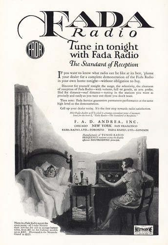 1925 fada radio sintonizzati - radio:,