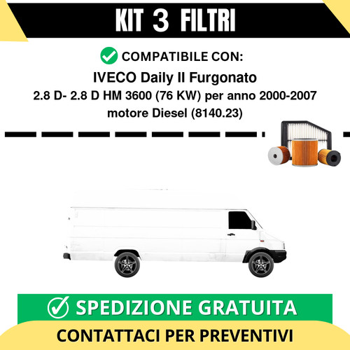 Kit filtri tagliando - kit, per