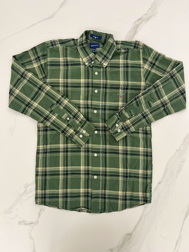 Camicia gant quadri verde - a,