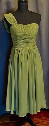 Abito monospalla chiffon - in,