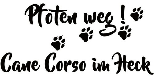 Cane corso adesivi auto - cane,
