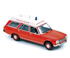 Peugeot 504 break Pompier Ambulance NOREV