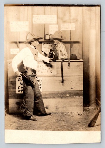 Cabina fotografica cowboy - , rppc