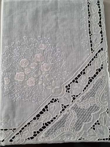 Copriletto puro lino con