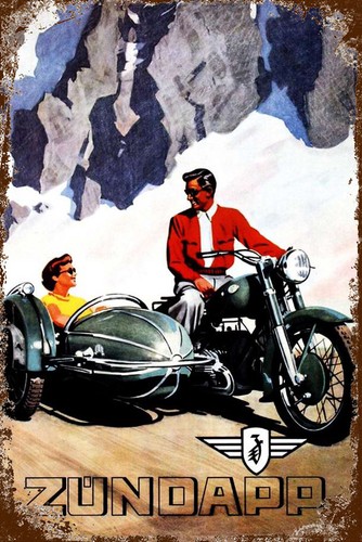 Targa latta zündapp x - targa, in