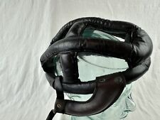 Casco in pelle Kucharik vintage primi bicicletta Hairnet bici Gardena CA esposizione