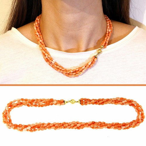 Collana fili corallo rosa - fili,