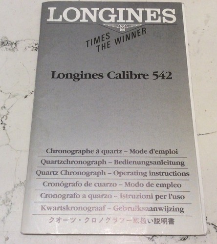 Longines calibro 542 libretto