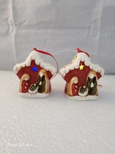 Set 2 ornamenti per presepe in