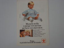 advertising Pubblicità 1973 BAMBOLA FURGA MANUELA