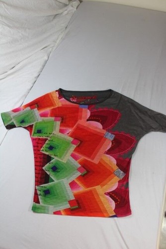 Desigual maglia grigio toni - maglia,
