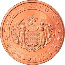 Monaco, 2 Euro Cent, 2001