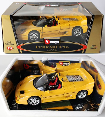 Vintage bburago yellow ferrari - bburago,