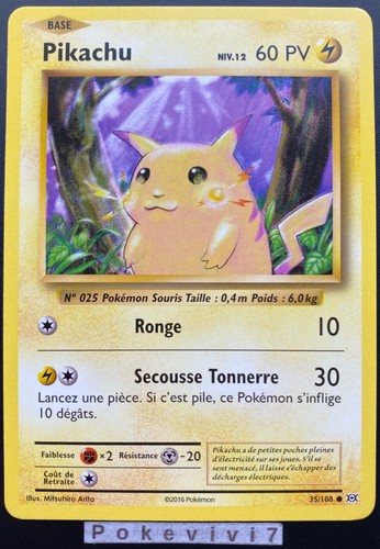 Carte pokemon pikachu - carte, 35/108